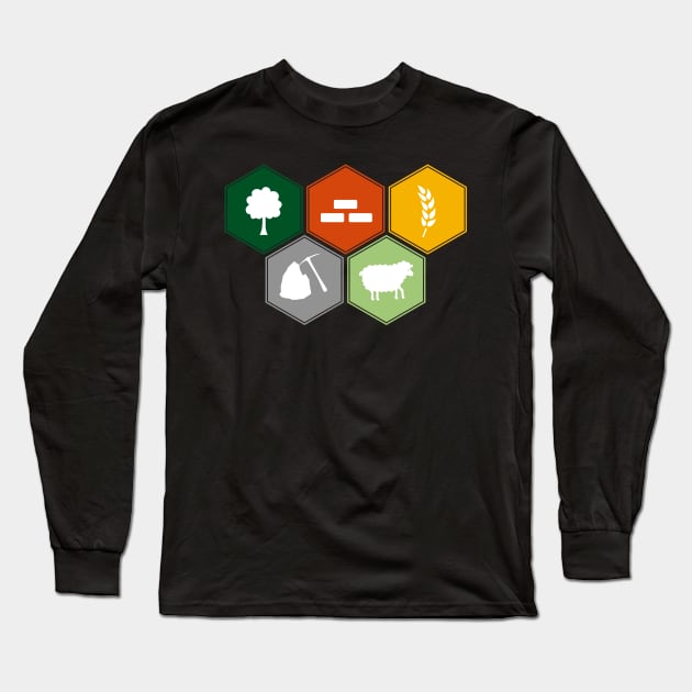 Catan resources Long Sleeve T-Shirt by VinagreShop